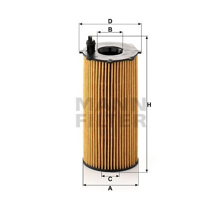 MANN Olejovy filter HU 820/2 x  OL.GOLF VI,IBIZA 2.0TDI 08-