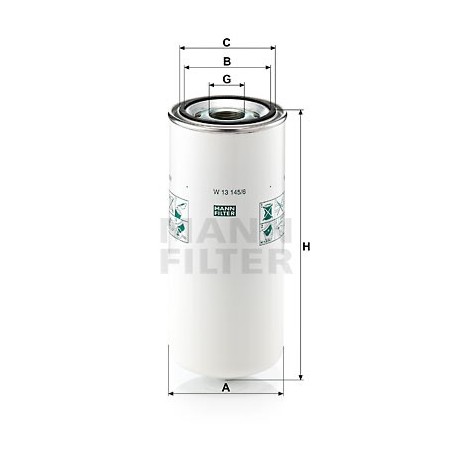 MANN Olejovy filter W 13 145/6  OL.GOLF VI,IBIZA 2.0TDI 08-
