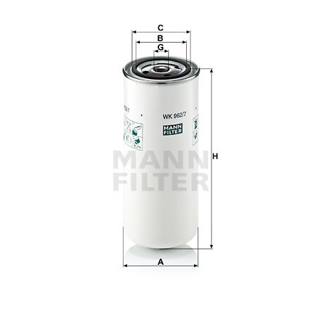 MANN Palivovy filter WK 962/7  OL.GOLF VI,IBIZA 2.0TDI 08-