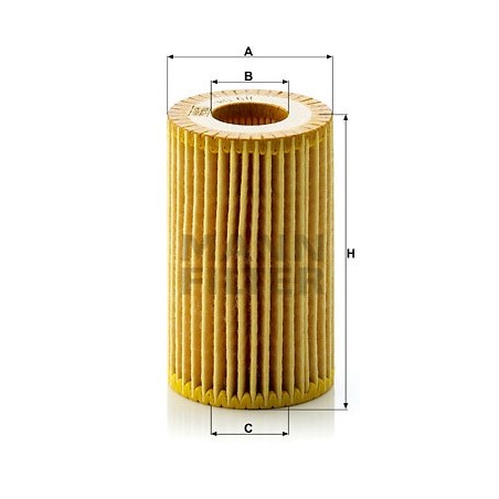 MANN Olejovy filter HU 611 x  OL.GOLF VI,IBIZA 2.0TDI 08-