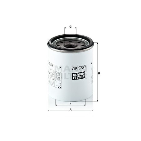 MANN Palivovy filter WK 923/2 x  OL.GOLF VI,IBIZA 2.0TDI 08-