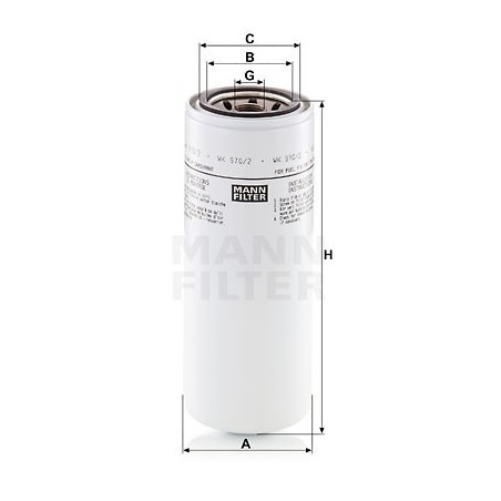 MANN Palivovy filter WK 970/2  OL.GOLF VI,IBIZA 2.0TDI 08-