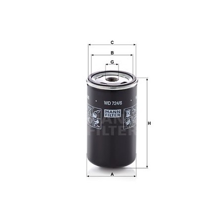 MANN Hydraulicky filter automatickej prevodovky WD 724/6  OL.GOLF VI,IBIZA 2.0TDI 08-