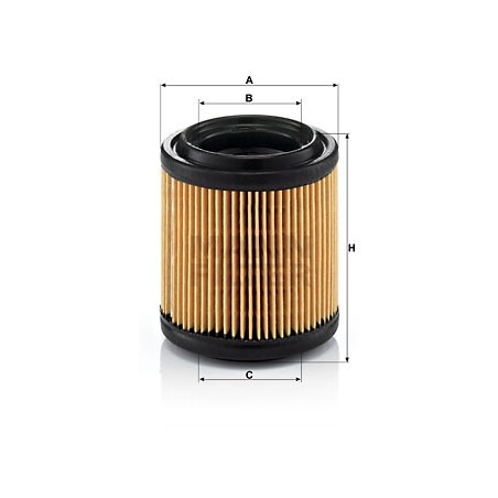 MANN Vzduchovy filter C 710/1  OL.GOLF VI,IBIZA 2.0TDI 08-