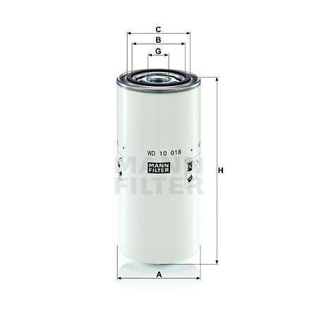 MANN Olejovy filter WD 10 018  OL.GOLF VI,IBIZA 2.0TDI 08-