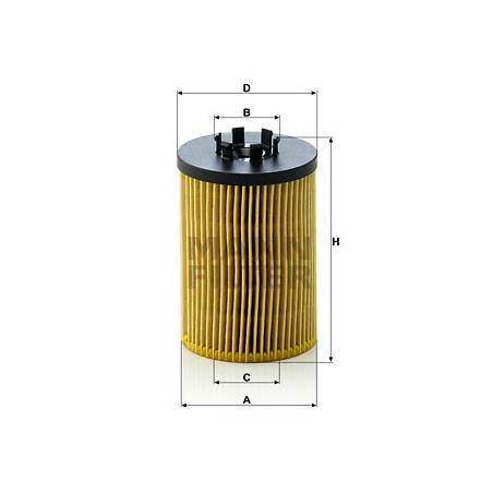 MANN Olejovy filter HU 715/5 x  OL.GOLF VI,IBIZA 2.0TDI 08-