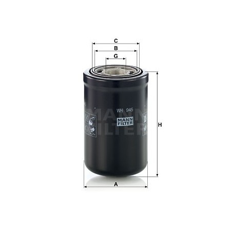 MANN Hydraulicky filter automatickej prevodovky WH 945  OL.GOLF VI,IBIZA 2.0TDI 08-