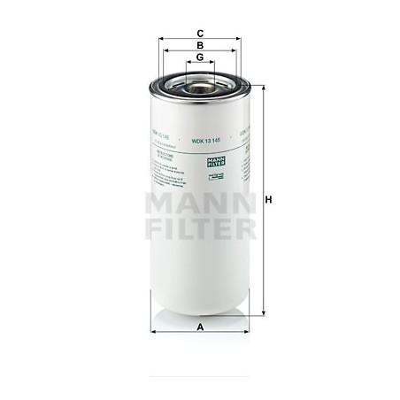 MANN Palivovy filter WDK 13 145  OL.GOLF VI,IBIZA 2.0TDI 08-