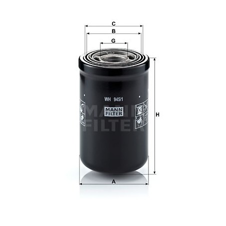 MANN Hydraulicky filter automatickej prevodovky WH 945/1  OL.GOLF VI,IBIZA 2.0TDI 08-